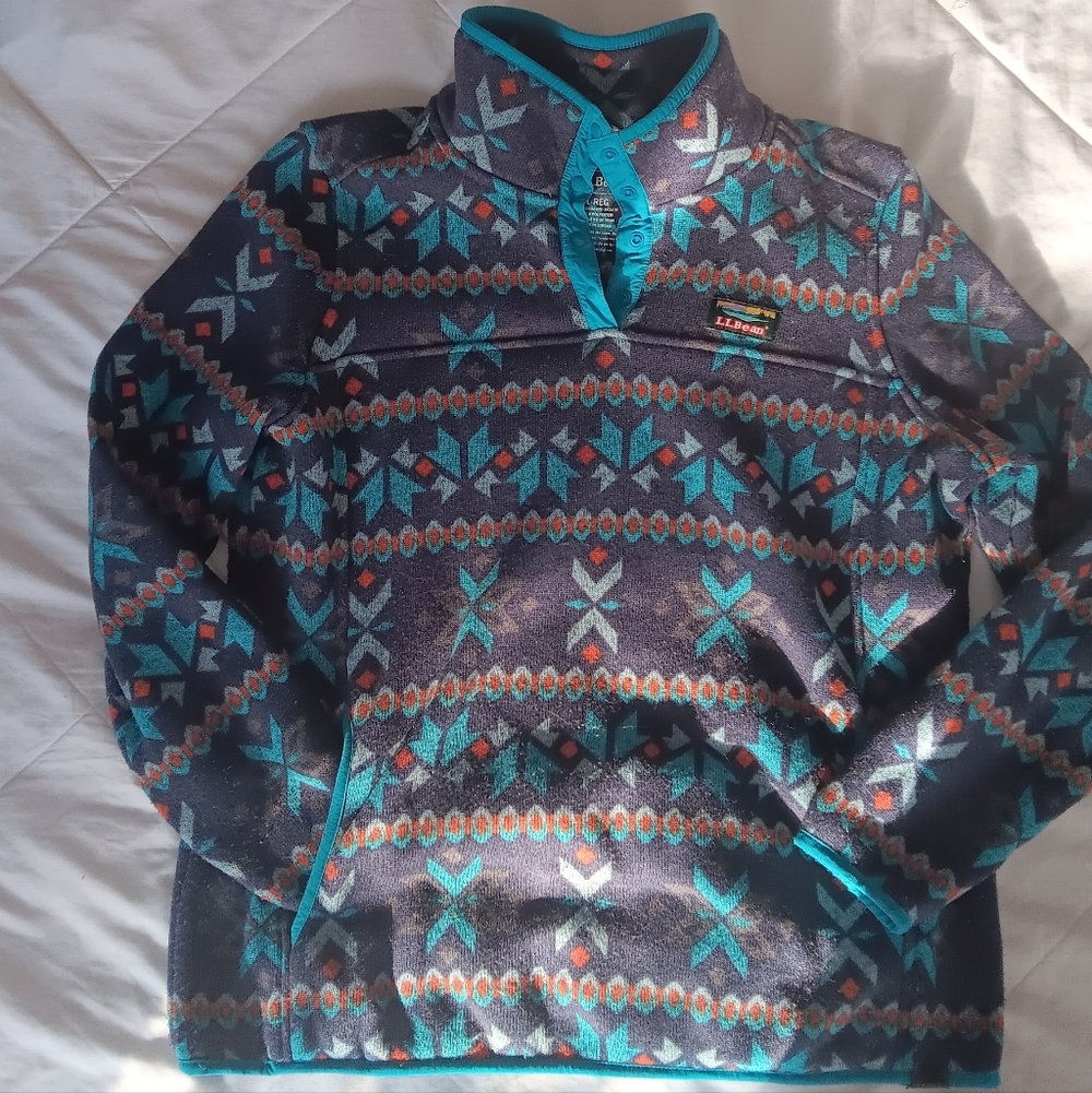 L.L. Bean Vintage Look Snap Fleece